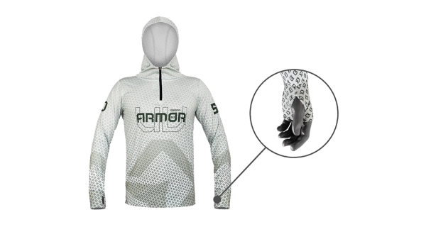 DELPHIN - Tričko s kapucňou UV Armor 50+ Olive veľ. 3XL