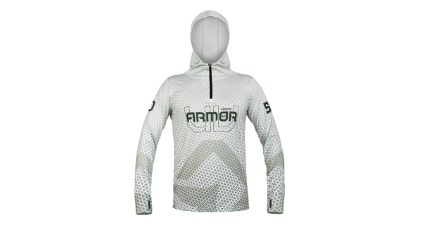DELPHIN - Tričko s kapucňou UV Armor 50+ Olive veľ. XL