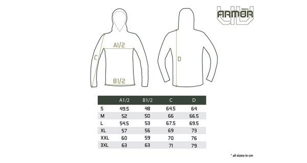 DELPHIN - Tričko s kapucňou UV Armor 50+ Olive veľ. XL