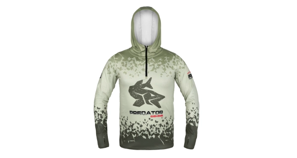 DELPHIN - Tričko s kapucňou UV Armor 50+ Predator veľ. 2XL