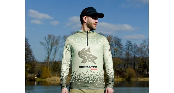 DELPHIN - Tričko s kapucňou UV Armor 50+ Predator veľ. 2XL