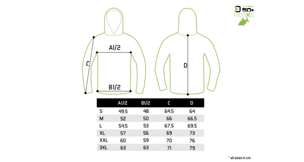 DELPHIN - Tričko s kapucňou UV Armor 50+ Reaxe veľ. XL