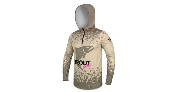 DELPHIN - Tričko s kapucňou UV ARMOR 50+ Trout veľ. L