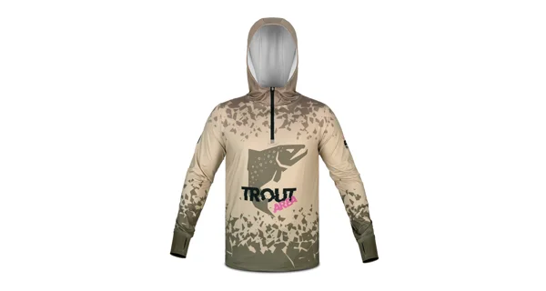 DELPHIN - Tričko s kapucňou UV ARMOR 50+ Trout veľ. L