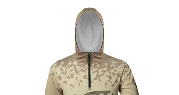 DELPHIN - Tričko s kapucňou UV ARMOR 50+ Trout veľ. L