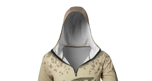 DELPHIN - Tričko s kapucňou UV ARMOR 50+ Trout veľ. L