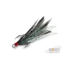 DELPHIN - Trojháčik Bird Hook Triple Čierne pierka 3 ks veľ. 8