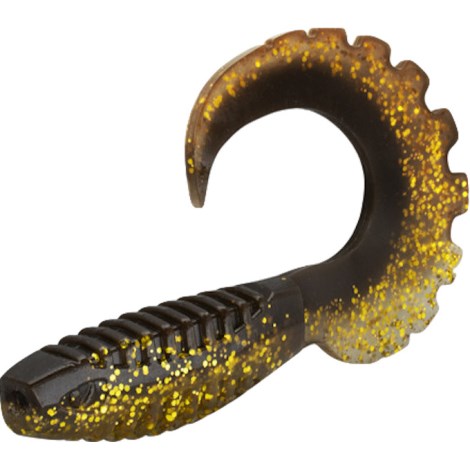 DELPHIN - Umelá nástraha Twista UVs MudGold 8 cm 5 ks