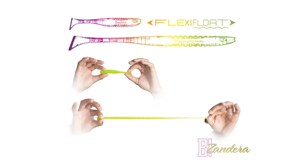 DELPHIN - Umelá nástraha Zandera FlexiFloat UVs Mint 12 cm 5 ks