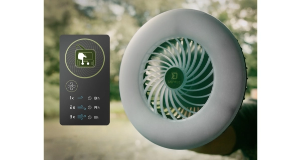 DELPHIN - Ventilátor so svetlom Ventix 4400 mAh