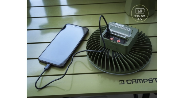 DELPHIN - Ventilátor so svetlom Ventix 4400 mAh