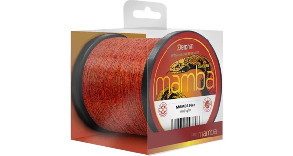 DELPHIN - Vlasec Mamba Carp Fire 0,28 mm 6,1 kg 6000 m