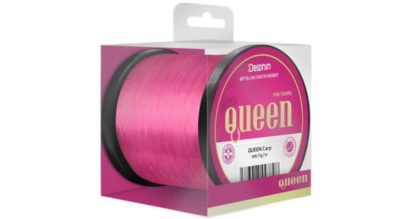 DELPHIN - Vlasec Queen Carp ružový 0,25 mm 5 kg 600 m