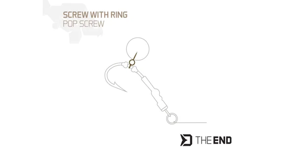 DELPHIN - Vrtáčik s krúžkom TheEND POP Screw 15 ks S