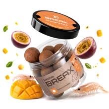 DELPHIN - Vyvážené boilies BreaX PassionKRILL Krill Mango 24 mm 100 g