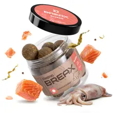DELPHIN - Vyvážené boilies BreaX SeaKER Kalimarón Losos 24 mm 100 g