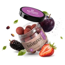 DELPHIN - Vyvážené boilies BreaX SweetBERRY Moruše Jahoda Slivka 16 mm 100 g