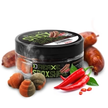 DELPHIN - Wafters rozpustná nástraha D Snax Shell Frankfurtská klobása Chilli 10 mm 30 g