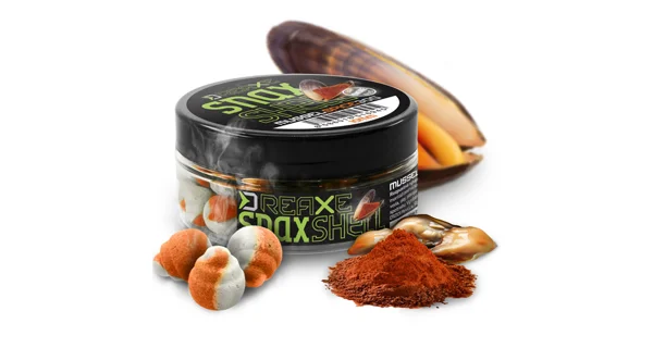 DELPHIN - Wafters rozpustná nástraha D Snax Shell Mušle korenie 8 mm 30 g