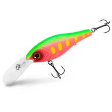 DELPHIN - Wobler WOBBY CRANK-DP Floating 7 cm 12 g Neón