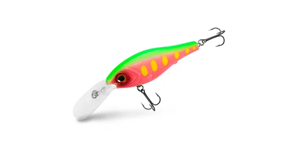 DELPHIN - Wobler WOBBY CRANK-DP Floating 7 cm 12 g Neón