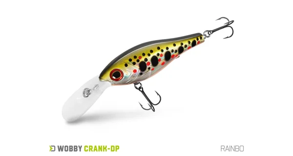 DELPHIN - Wobler WOBBY CRANK-DP Floating 7 cm 12 g Rainbo