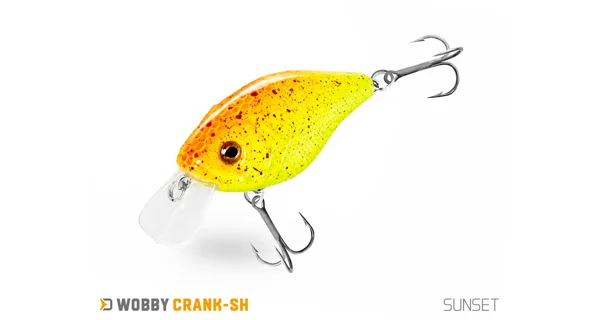 DELPHIN - Wobler WOBBY CRANK-SH Floating 5 cm 8 g Sunset
