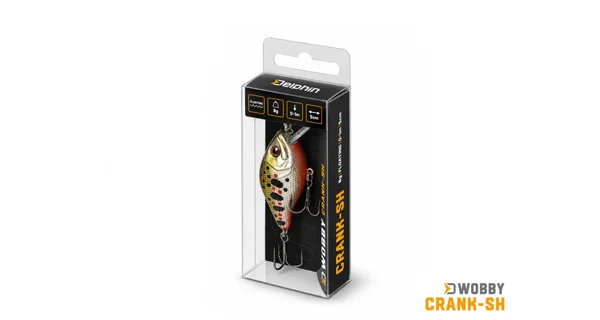 DELPHIN - Wobler WOBBY CRANK-SH Floating 5 cm 8 g Sunset