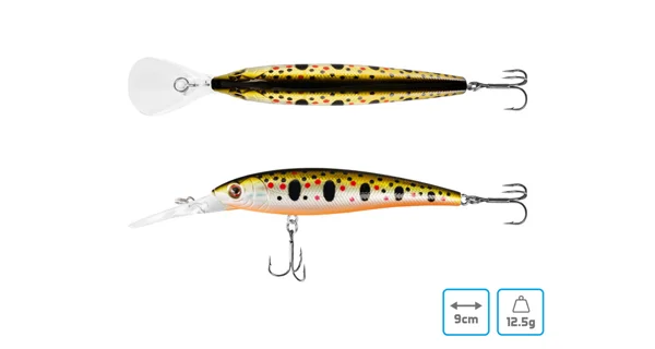 DELPHIN - Wobler WOBBY JERK-DP Suspending 9 cm 12,5 g Polar