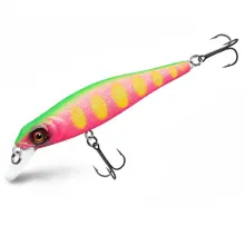 DELPHIN - Wobler WOBBY JERK-SH Suspending 8 cm 6,5 g Neón