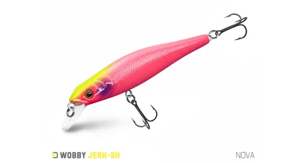 DELPHIN - Wobler WOBBY JERK-SH Suspending 8 cm 6,5 g Nova