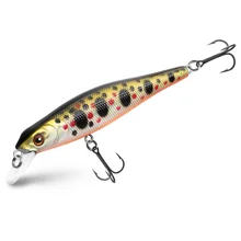 DELPHIN - Wobler WOBBY JERK-SH Suspending 8 cm 6,5 g Rainbo