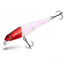 DELPHIN - Wobler WOBBY JERK-SH Suspending 8 cm 6,5 g Redface