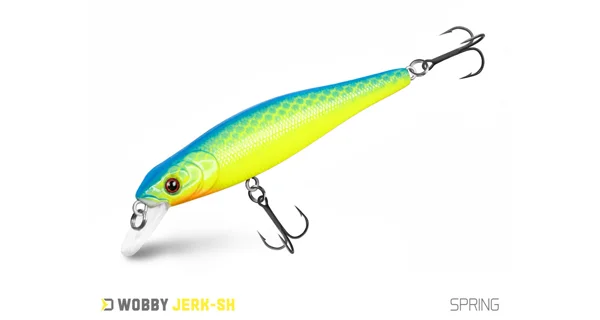 DELPHIN - Wobler WOBBY JERK-SH Suspending 8 cm 6,5 g Spring