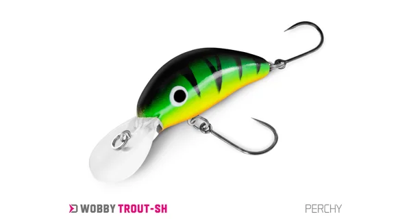 DELPHIN - Wobler WOBBY TROUT-SH Floating 4 cm 4 g Perchy