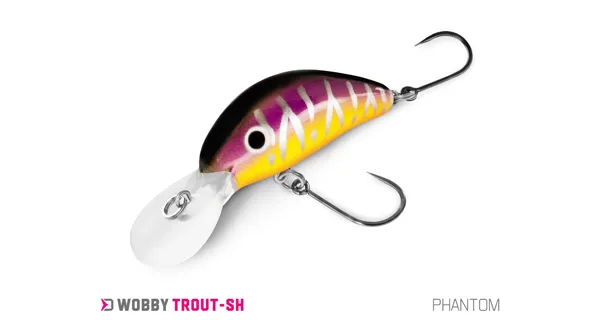 DELPHIN - Wobler WOBBY TROUT-SH Floating 4 cm 4 g Phantom