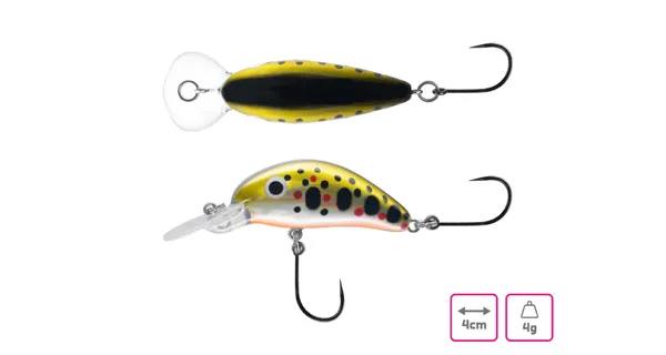 DELPHIN - Wobler WOBBY TROUT-SH Floating 4 cm 4 g Sunset