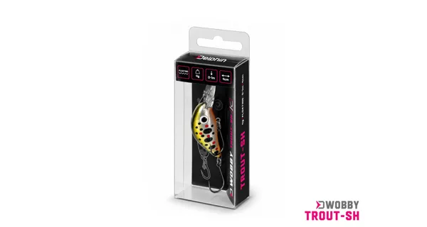 DELPHIN - Wobler WOBBY TROUT-SH Floating 4 cm 4 g Sunset