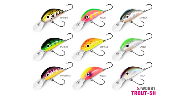 DELPHIN - Wobler WOBBY TROUT-SH Floating 4 cm 4 g Trap