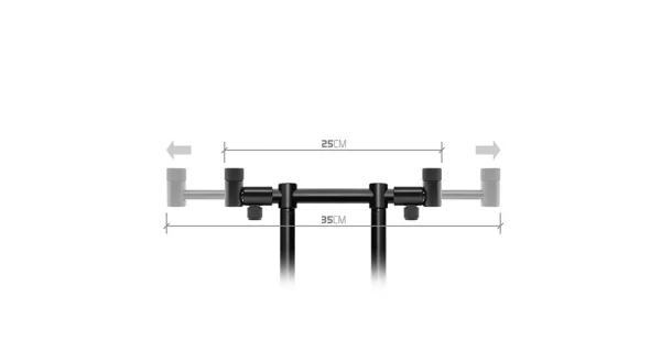 DELPHIN - Zadná Flexi hrazda pre 2 prúty RPX / ProSTALX BW 25-35 cm