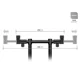 DELPHIN - Zadná Flexi hrazda pre 2 prúty RPX / ProSTALX BW 25-35 cm