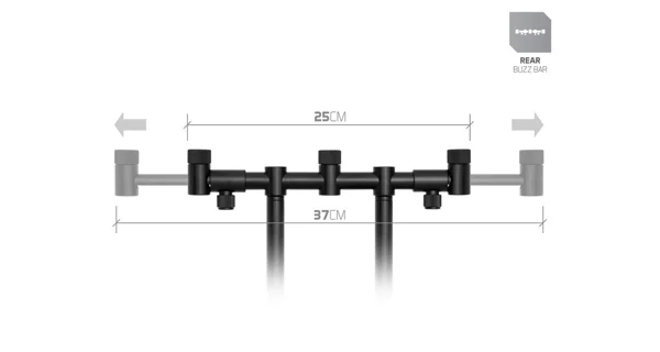 DELPHIN - Zadná Flexi Hrazda pre 3 prúty RPX / ProMAX BW 25-37 cm