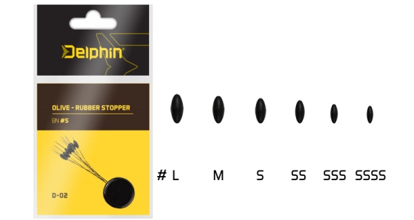 DELPHIN - Zarážka Olive Rubber Stopper M