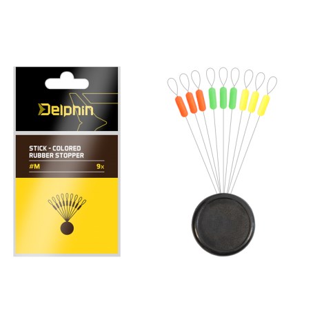 DELPHIN - Zarážky Stick Colored Rubber Stopper veľ. M