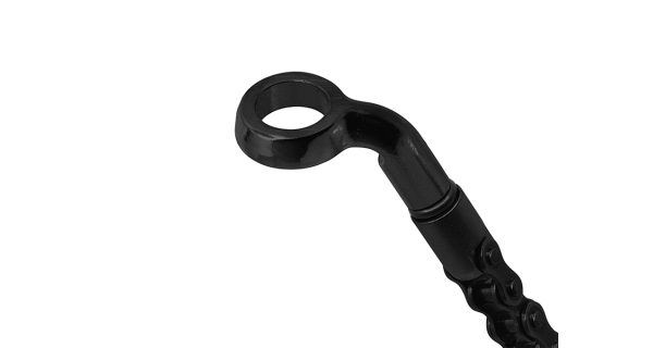 DELPHIN - Závesný retiazkový signalizátor INOX Black