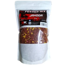 DK FISHING - Kŕmičková zmes Feeder Mix 1 kg Jahoda