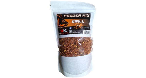 DK FISHING - Kŕmičková zmes Feeder Mix 1 kg Krill