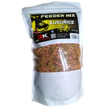 DK FISHING - Kŕmičková zmes Feeder Mix 1 kg Kukurica