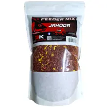DK FISHING - Krmítková zmes Feeder Mix 1 kg Jahoda