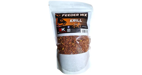 DK FISHING - Krmítková zmes Feeder Mix 1 kg Krill